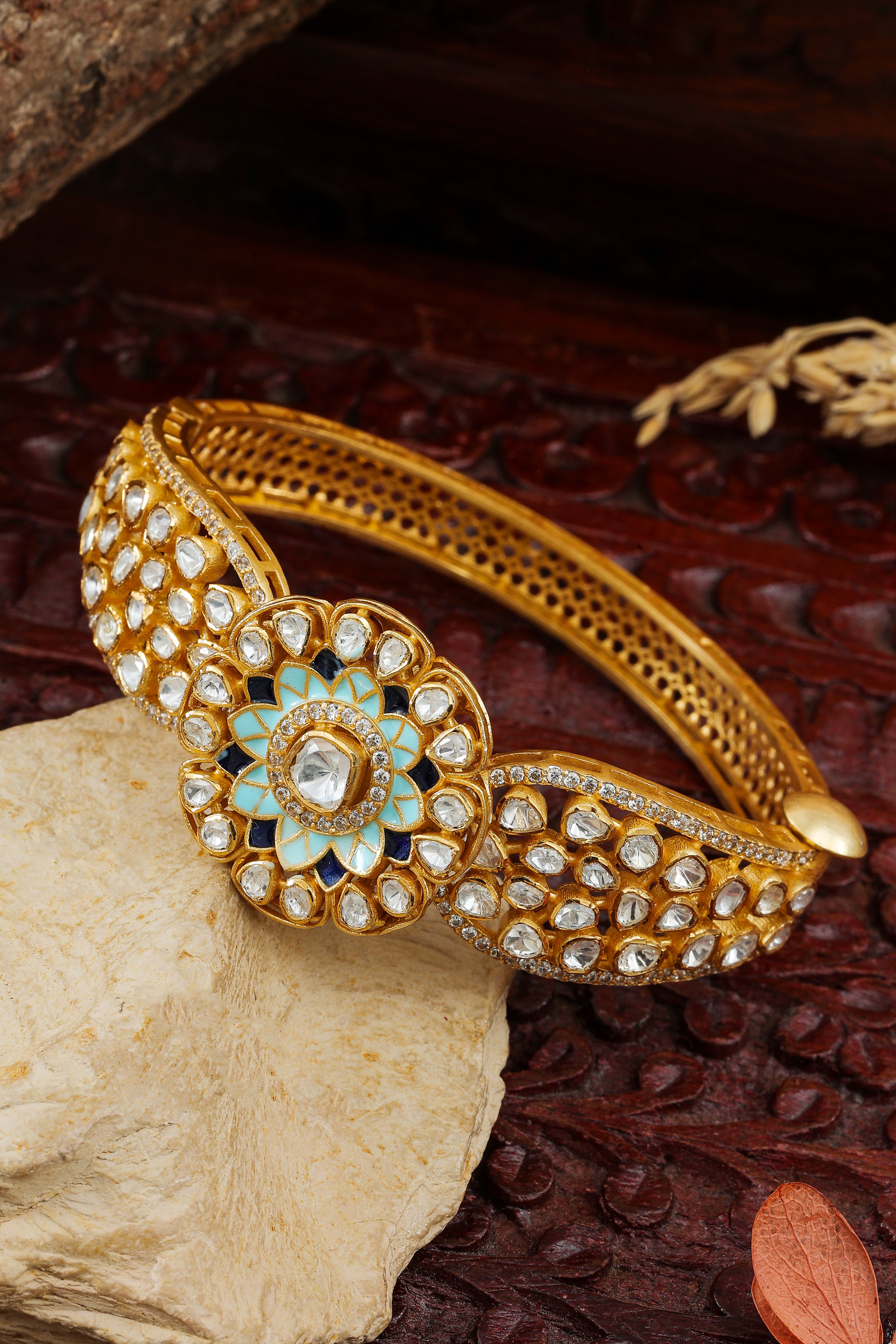 ENAMEL POLKI NECKLACE