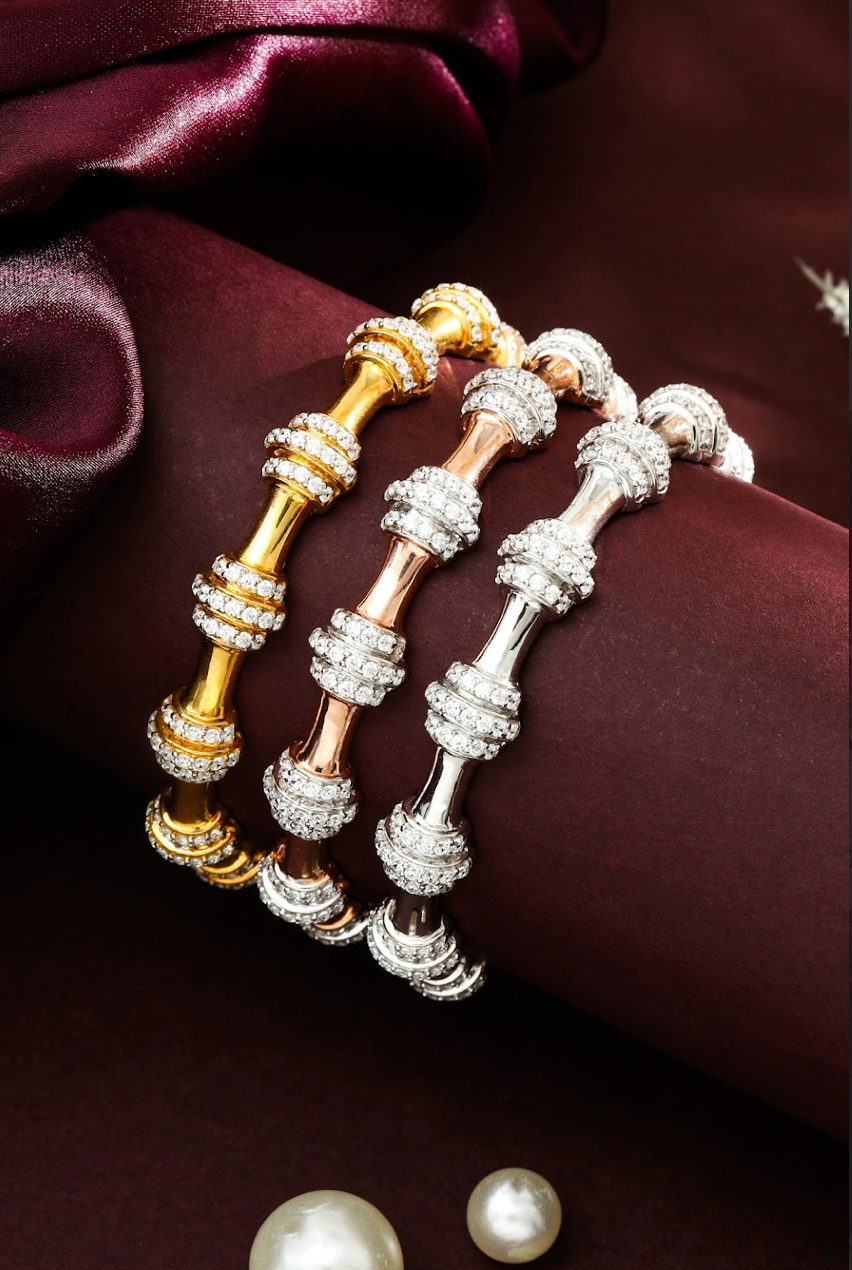 DIAMOND BANGLE STACK